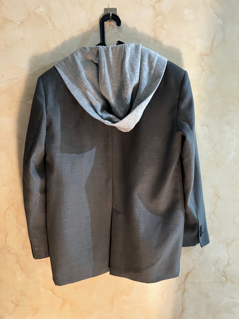 Blazer hoodie zara clearance