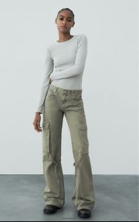 Cotton On cargo trousers in dark green