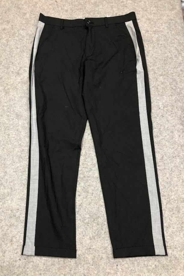 Zara black and white trousers cheap
