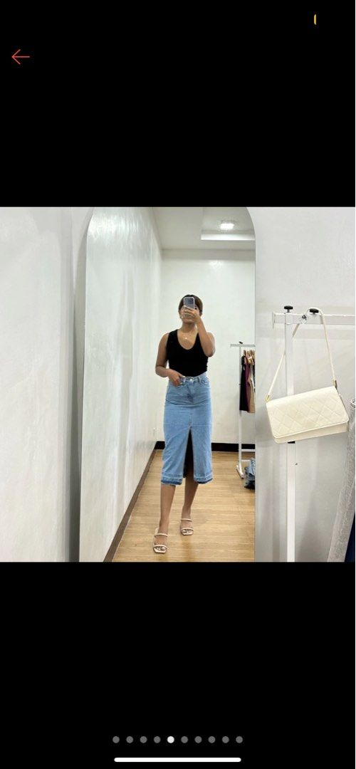 Zara white denim skirt (Category: Skirts) located in Bacolod City. Submitted by theasclosettt (Listing ID 1284671779, Image 3). Description: Brand new zara denim skirt Runs small Size 26 on tag (best fits size 24) What you see is what you get.