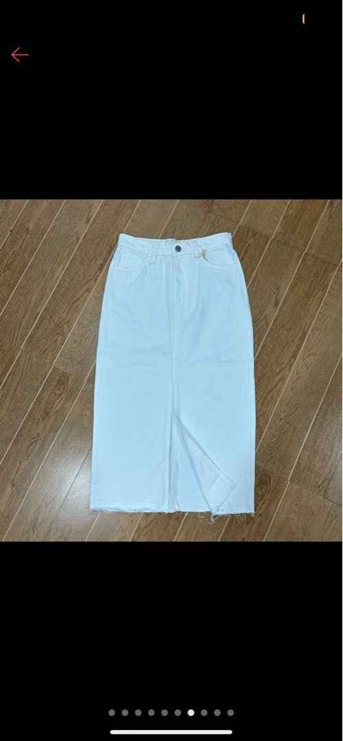 Zara white denim skirt (Category: Skirts) located in Bacolod City. Submitted by theasclosettt (Listing ID 1284671779, Image 2). Description: Brand new zara denim skirt Runs small Size 26 on tag (best fits size 24) What you see is what you get.