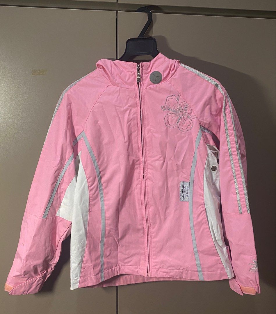 Girls pink ski top jacket