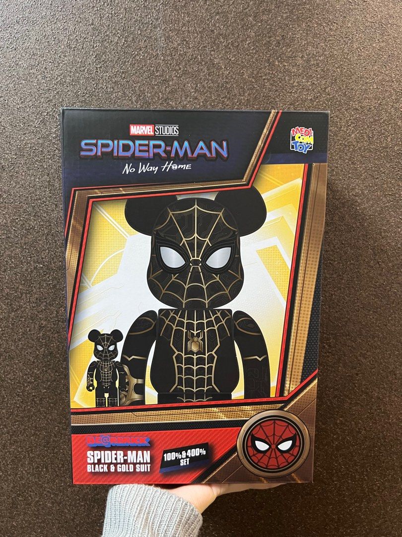 100％ & 400％ BE@RBRICK SPIDER-MAN BLACK & GOLD SUIT, 興趣及遊戲