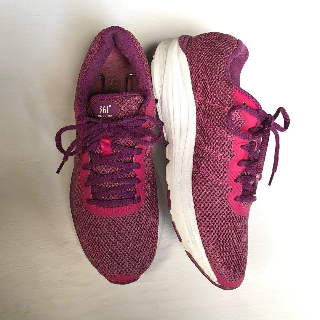 361 Degrees Womens Enjector Pink Running Shoes Sneakers in Size 9