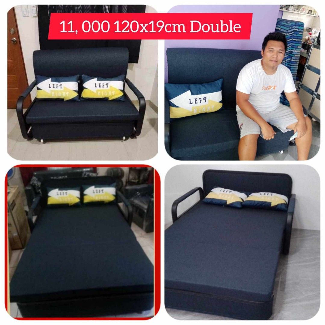 ‼️3in1 Sofa Bed With Storage‼️ (Category: Sofas) located in Caloocan City. Submitted by myleene3033133 (Listing ID 1285052766, Image 3). Description: ‼️3in1 Sofa Bed With Storage‼️ ✅ 100x190 ✅ 120x190 150x190 ✅ 180x190 👉High Quality 👉500kgs weight capacity 👉Frame metal and wood 👉Foam mattress are included 👉FREE PILLOWS 👉FREE ASSEMBLE FREE DELIVERY WITHIN METRO MANILA CASH ON DELIVERY.
