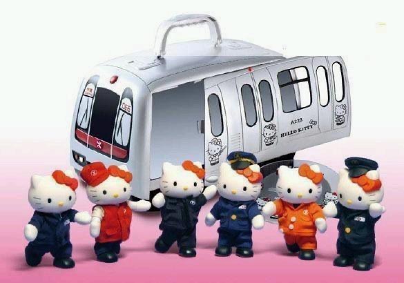 MTR 地鐵　香港　地下鉄　hello kitty 列車