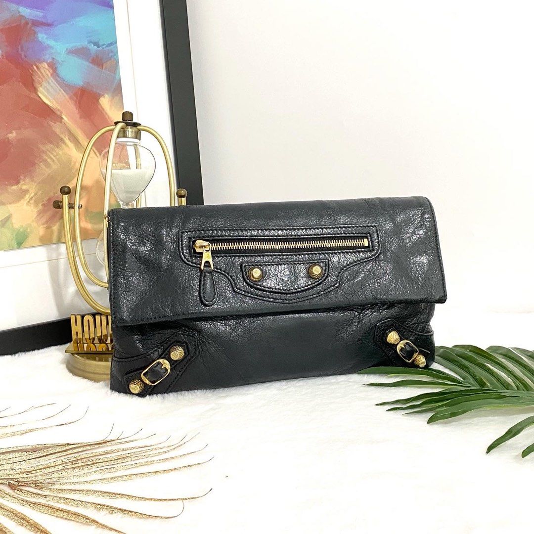Balenciaga black clutch 2025 bag