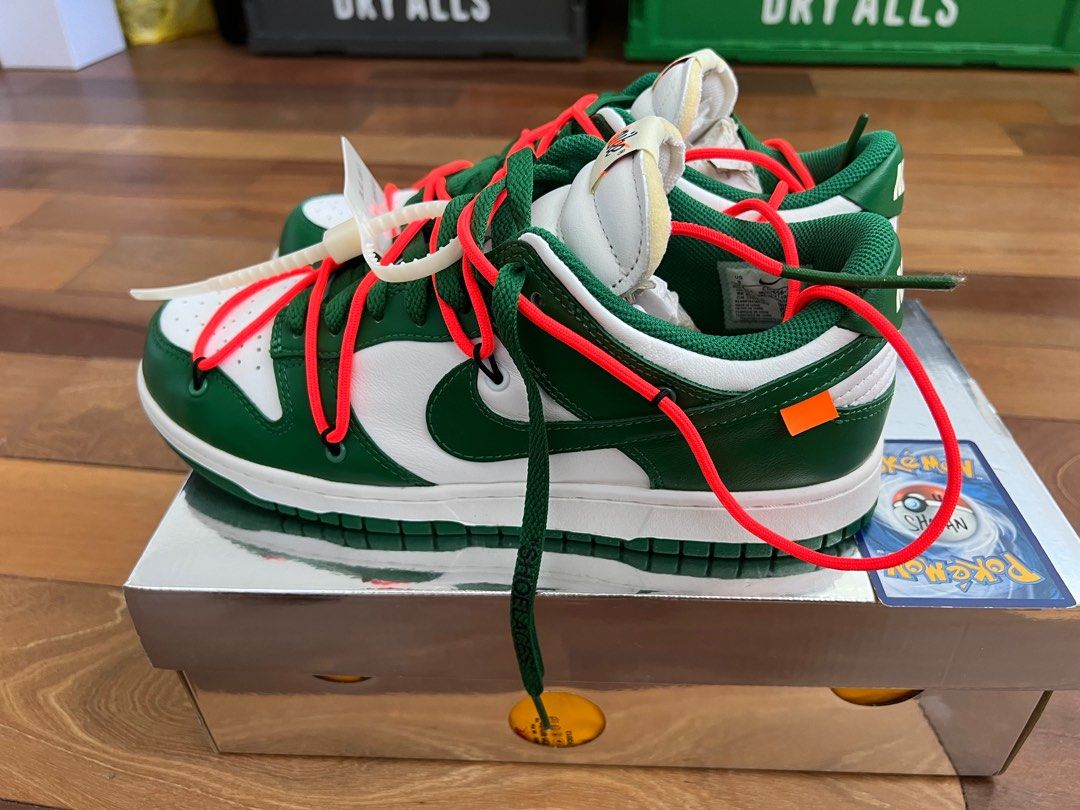 New Nike Dunk Low Off White Pine Green Men s Fashion Footwear