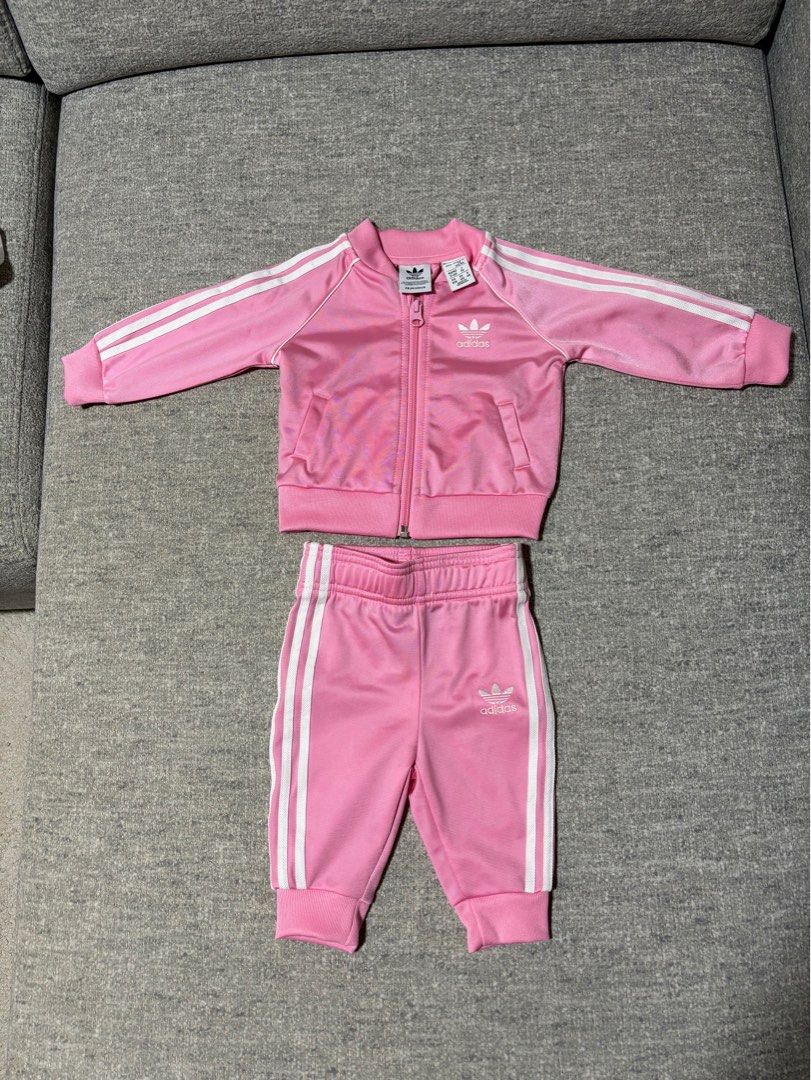 Pink adidas jumpsuit shop