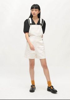 White denim skirt overalls sale