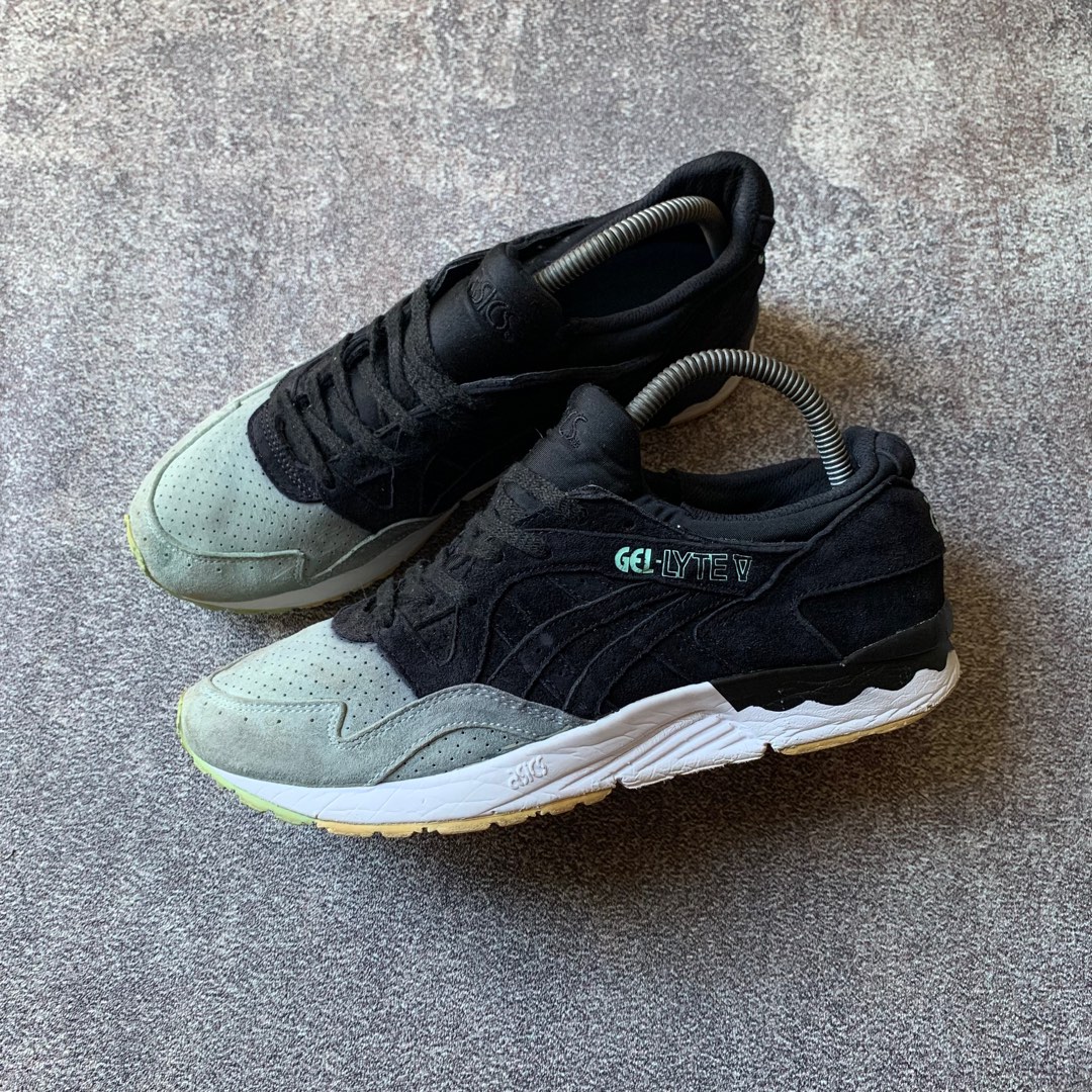Asics Gel Lyte V Black Mint Fesyen Pria Sepatu Sneakers di