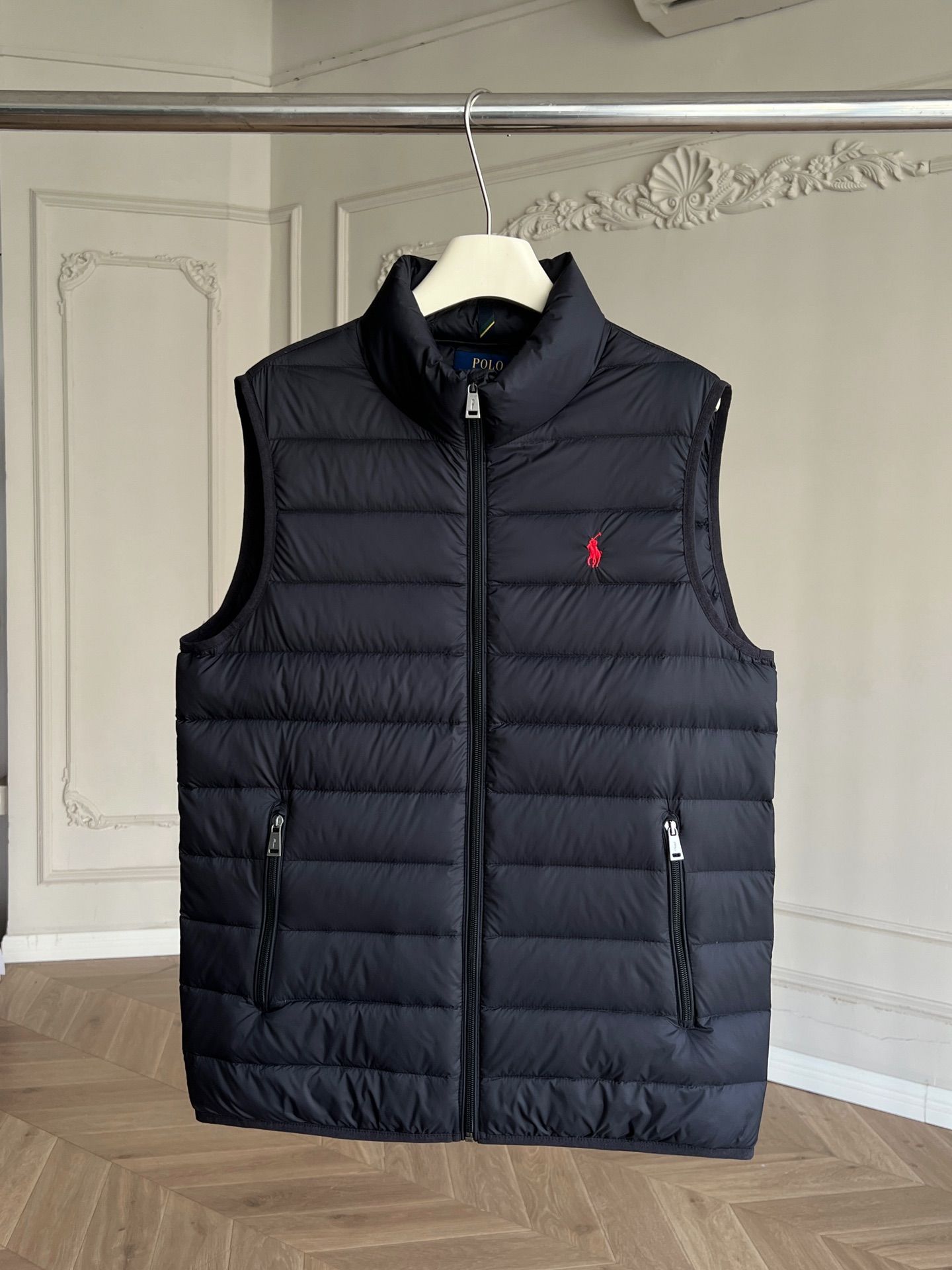 Authentic Ralph Lauren Men s Classic Quilted Stand Collar Vest