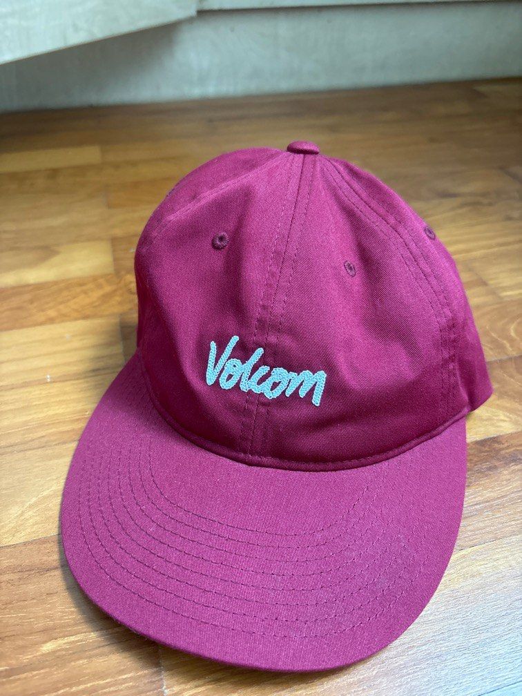 Authentic VOLCOM Hat (Category: Caps & Hats) located in Singapore. Submitted by dylanazx (Listing ID 1284845277, Image 1). Description: Lightly used, in excellent condition Burgundy/maroon colour. Authentic Volcom adjustable hat purchased from Volcom France. Pickup only at west coast crescent. .