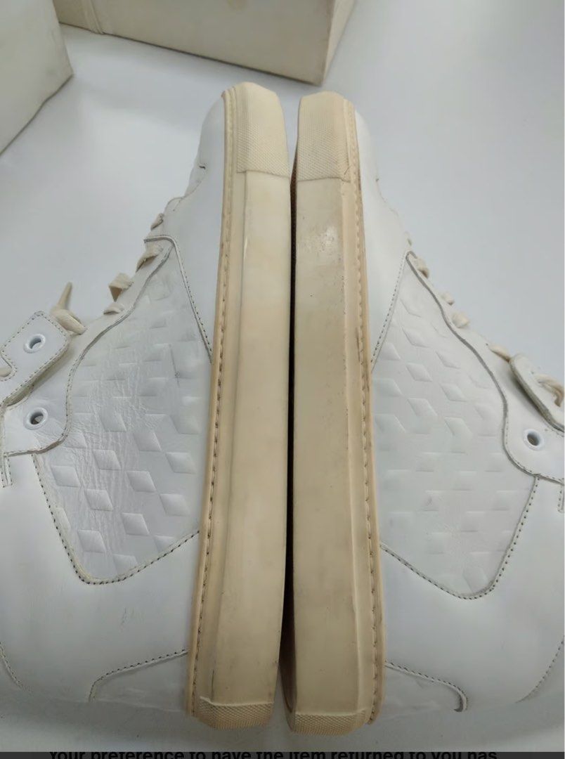 White high top balenciaga hot sale