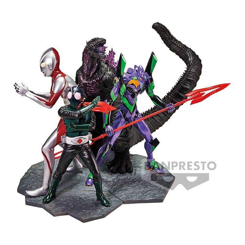 Banpresto Shin Japan Heroes Universe SJHU Art Vignette - Godzilla ...