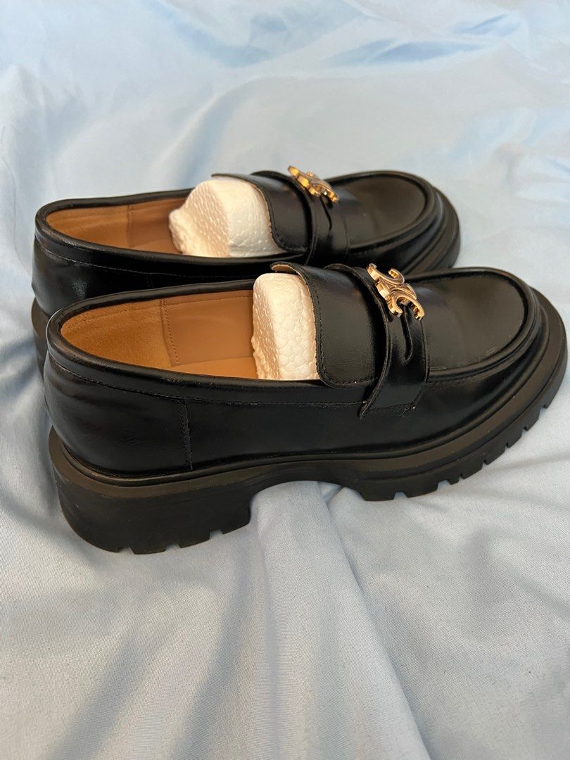 Black platform loafers size 37 Women s Fashion Footwear