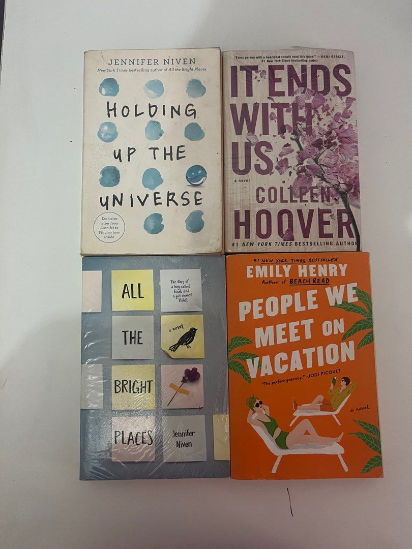 BOOKTOK BOOK BUNDLE (Category: Storybooks) located in Pasig City. Submitted by declutterbyjade (Listing ID 1284816619, Image 1). Description: PHP1000 for any 3! If bought individually, 350php each except it ends with us for 399php.