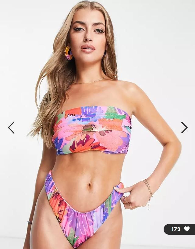 asos bandeau bikini