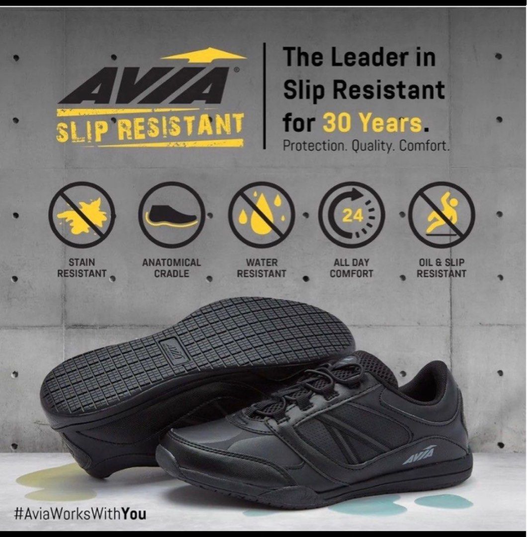 Brand New AVIA Working Shoes Anti-Slip Waterproof, Men's Fashion, Footwear,  Sneakers on Carousell