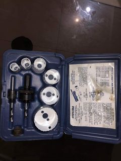 Brand new torque wrench 
analog vernier caliper 
plumber’s hole saw kit