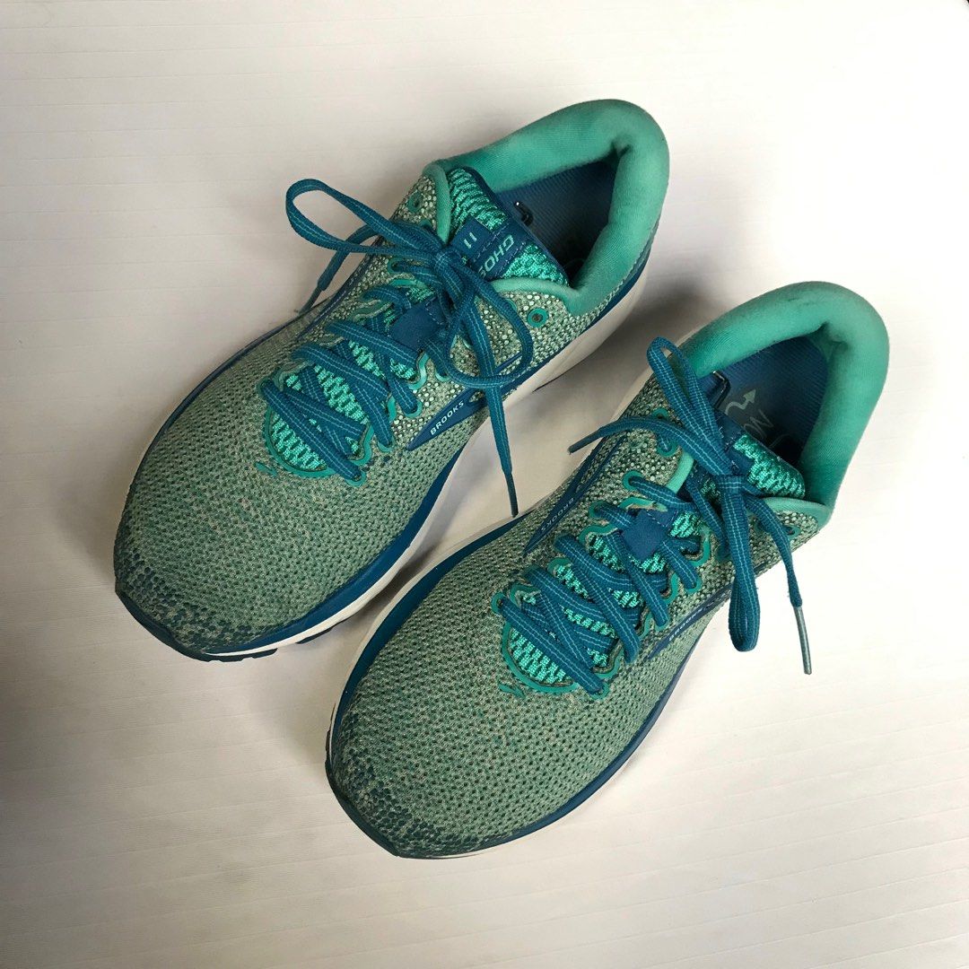 Brooks Ghost 11 Women s Running Shoes Blue Green in Size 9 Women s Fashion Footwear Sneakers on Carousell