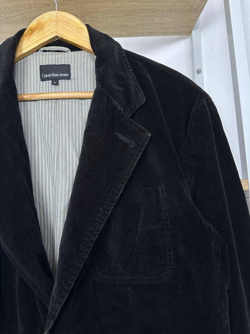 Calvin Klein Jeans Velvet Coat Suit Pit 21