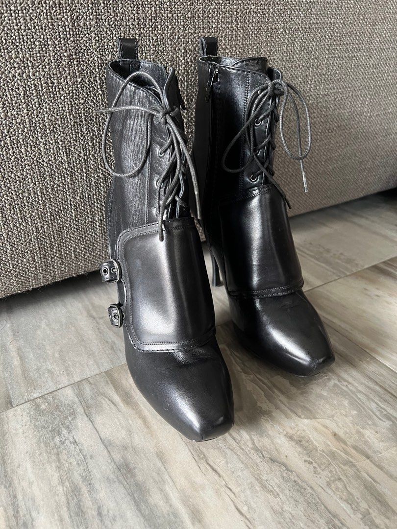 Celine outlet leather boots