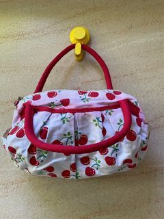 Cherry white duffel bag