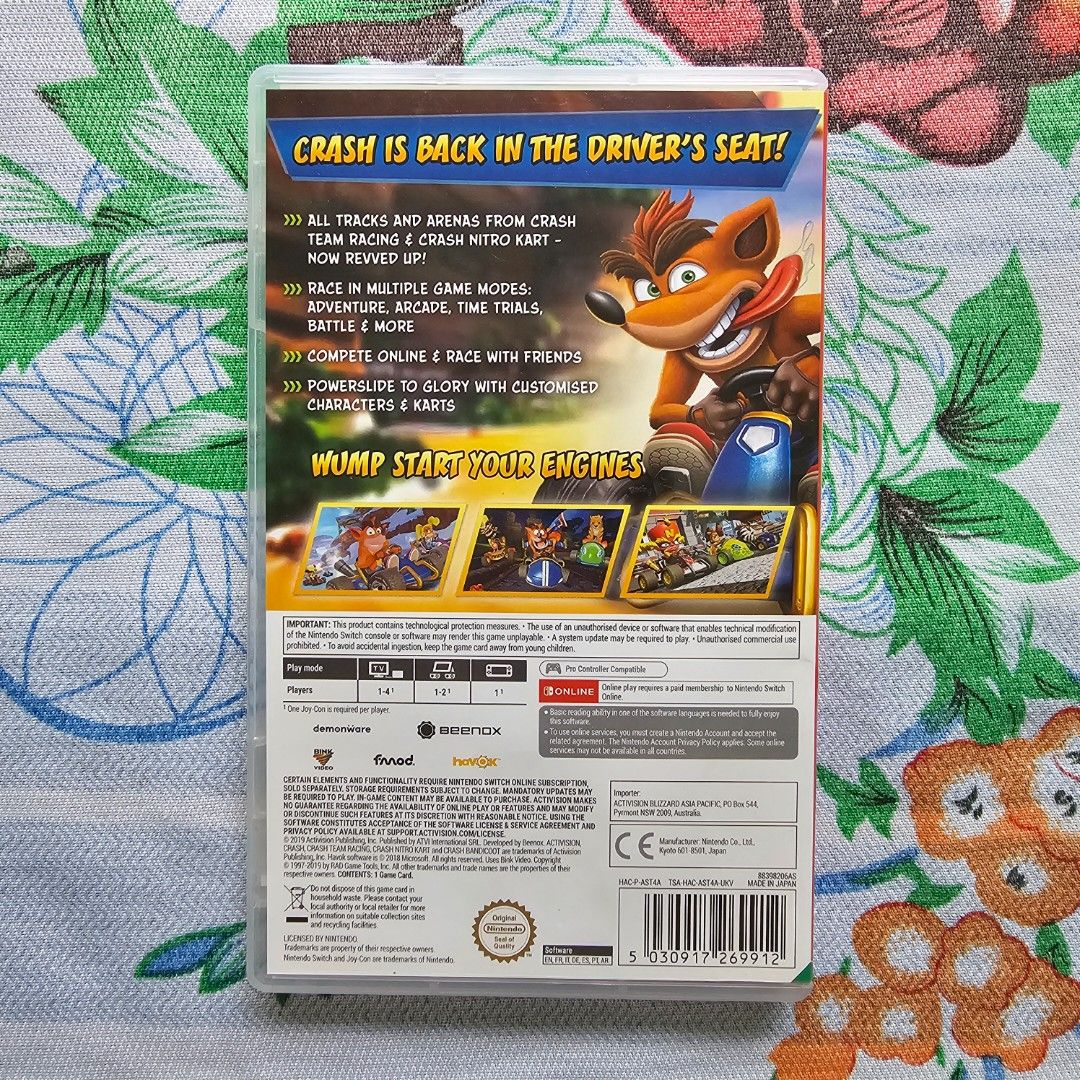 [CoD] Crash Team Racing Nitro Fueled (Category: Nintendo) located in Daraga. Submitted by namikazeloves (Listing ID 1284832386, Image 2). Description: Selling "Crash Team Racing: Nitro Fueled" for Nintendo Switch. Used, but not abused. Still working. RFS: Decluttering PRICE: PHP 1,200.00 (FIXED/LAST PRICE) *SHIPPING FEE will be covered by the BUYER. MOT: G-Cash for SECURED DIBS. CoD/CoP is available. Please see my reviews for your peace of mind. 