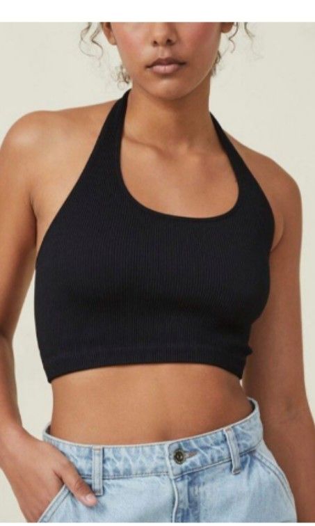 Cotton On Seamless Molly Scoop Neck Halter Top 2024