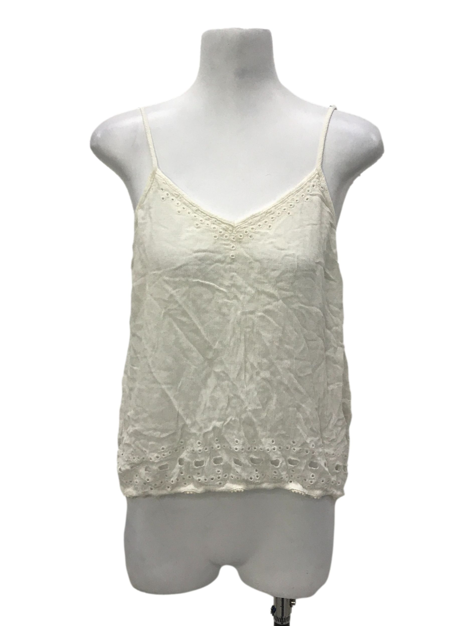 Cotton:On lace edge cami top in green