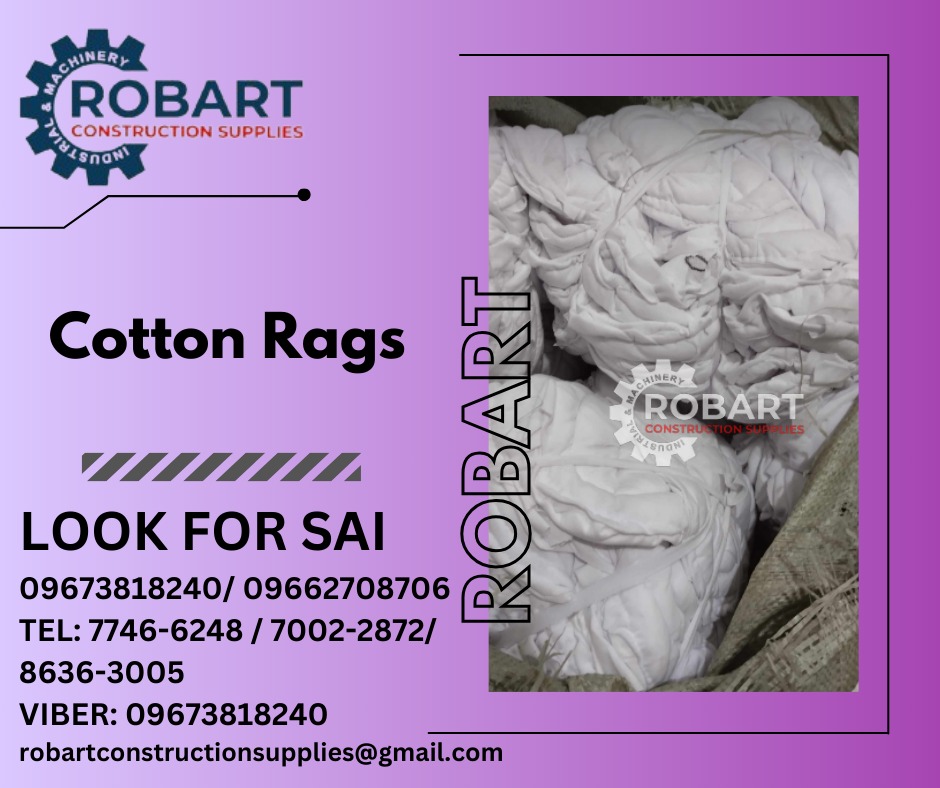 Cotton Rags, Commercial & Industrial, Construction Tools & Equipment on ...