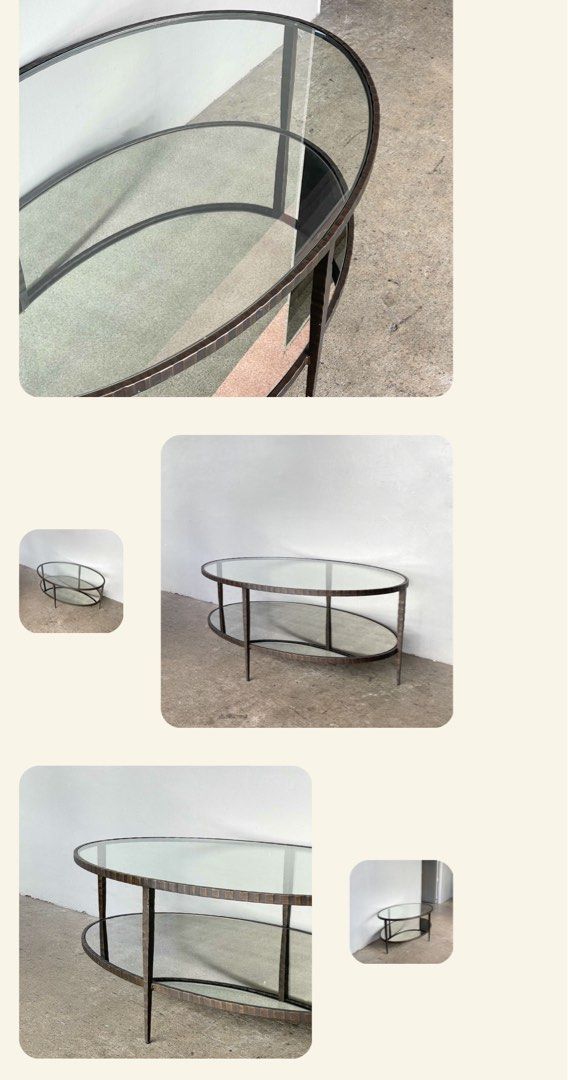 Clairemont oval coffee table 2025