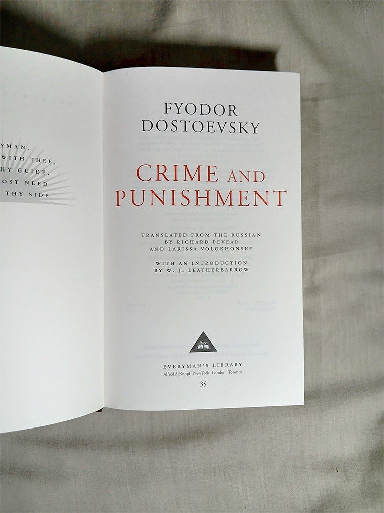 Crime And Punishment: Fyodor Dostoevsky (Everyman's Library