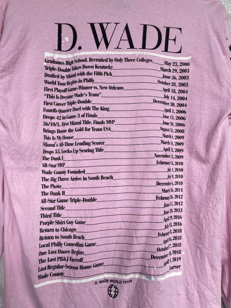 D Wade World Tour Sleeve