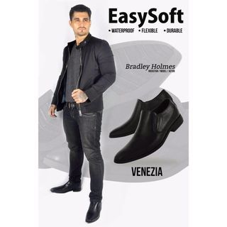 PRICE IS STILL NEGOTIABLE (Php 599.00 SRP) Easy Soft Venezia Men's Formal Black Shoes