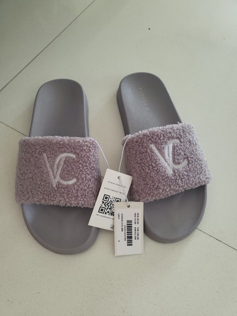 Fur sandal sale