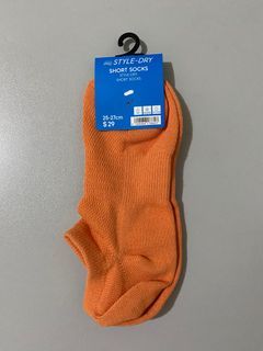 GU by Uniqlo Orange Cotton Socks
