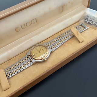 Gold vintage hot sale gucci watch