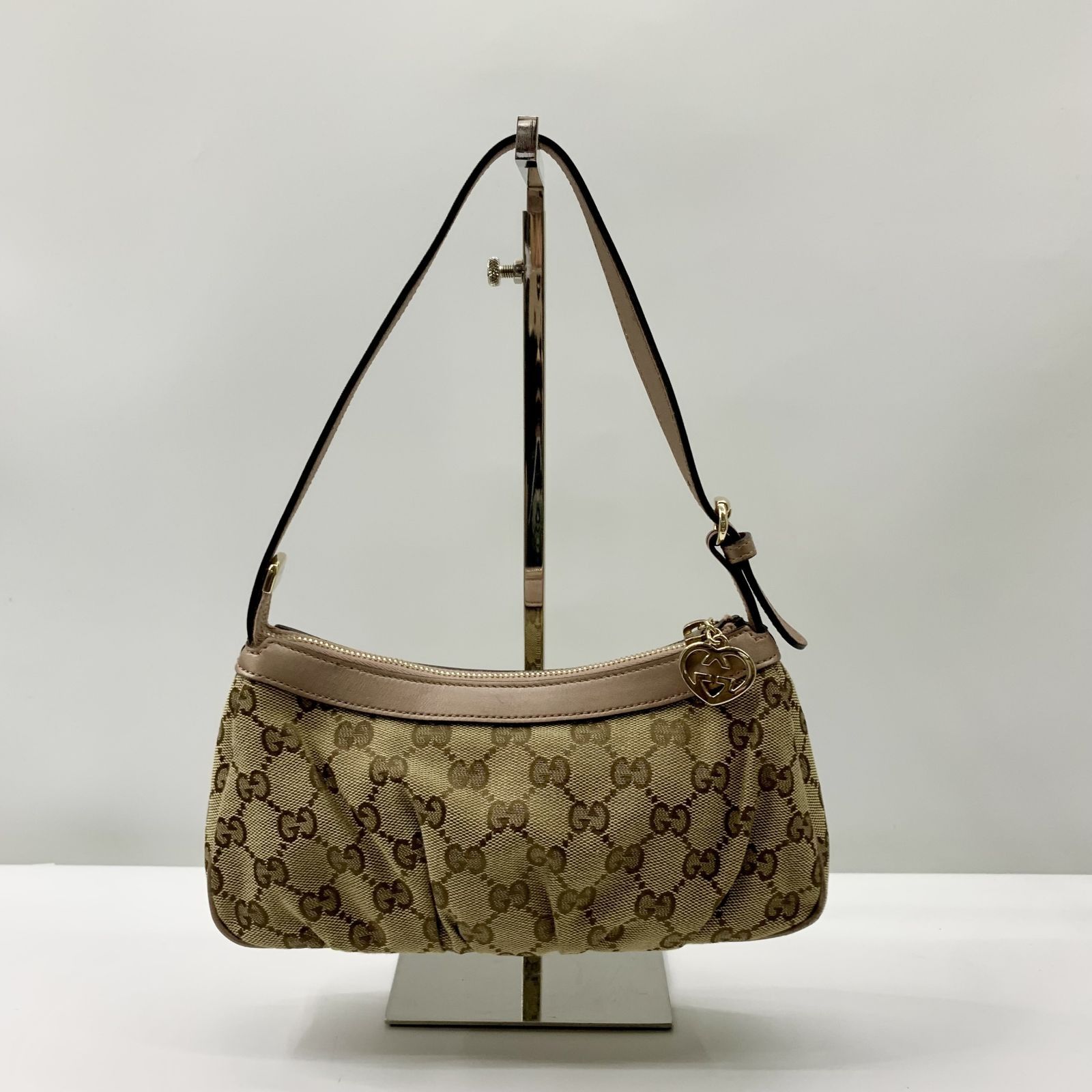 GUCCI 245938 GG CANVAS ONE SHOULDER POUCH 247003676 AL, Luxury 