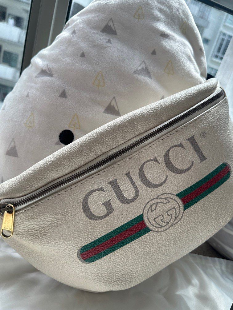White gucci bum bag sale