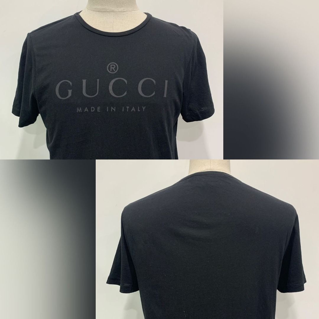 GUCCI CLASSIC LOGO BLACK L 441685 T SHIRT 247003258 AL