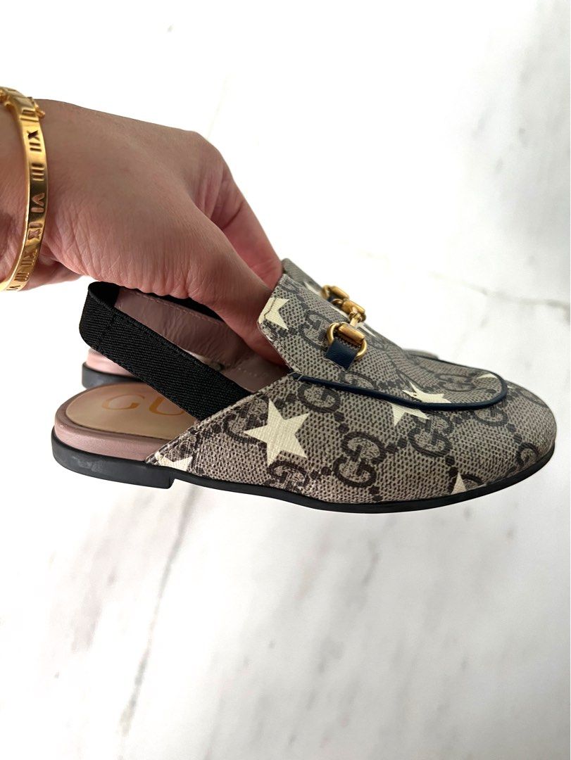 Gold gucci sale baby shoes
