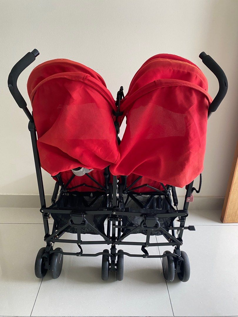 Halford Fliplite Twin Double Stroller Babies Kids Going Out