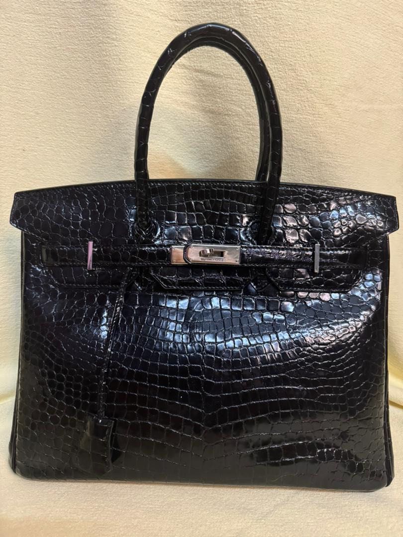 Hermes Birkin 35 Crocodile Women s Fashion Bags Wallets Tote