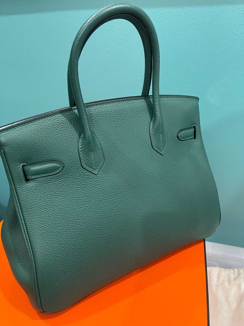 Authentic Hermes Leather - Birkin GHW 30 (Category: Luxury Bags & Wallets) located in Pasig City. Submitted by simounferrer (Listing ID 1284833508, Image 3). Description: Comes with box. Barely used. Rfs: decluttering Excellent condition; barely used (4x max) Authentic leather.