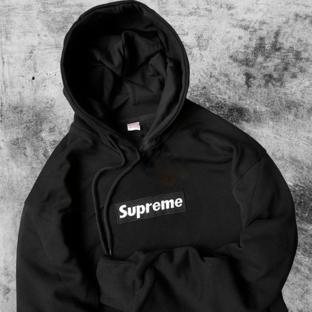 Box Logo Felpa Supreme Ragazzo 14 Anni Supreme Hoodie Black