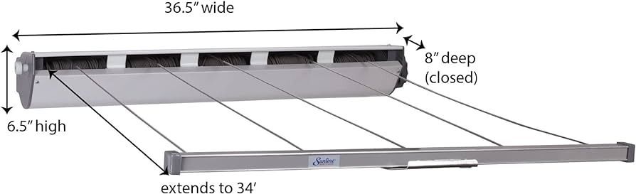 Household essentials retractable clothesline shop