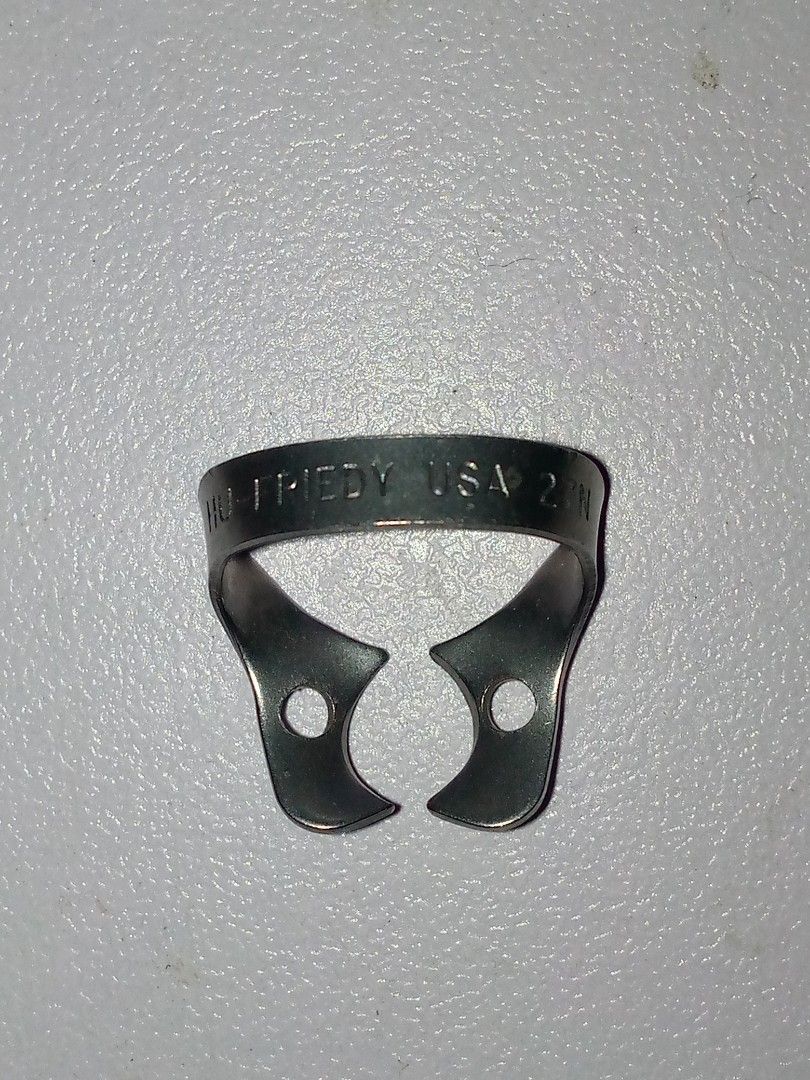 Hu-friedy rubber dam clamp 27N (Category: Medical Supplies & Tools) located in Angono. Submitted by proginosko (Listing ID 1284934366, Image 1). Description: Hu-friedy rubber dam clamp 27N - no issues - P680 Loc: Manila/Rizal MoD: Weekdays - pwedeng meetup sa LRT Pedro Gil station or through couriers such as LalaMove. Weekends - LBC/Sh0pee MoP: GCash.
