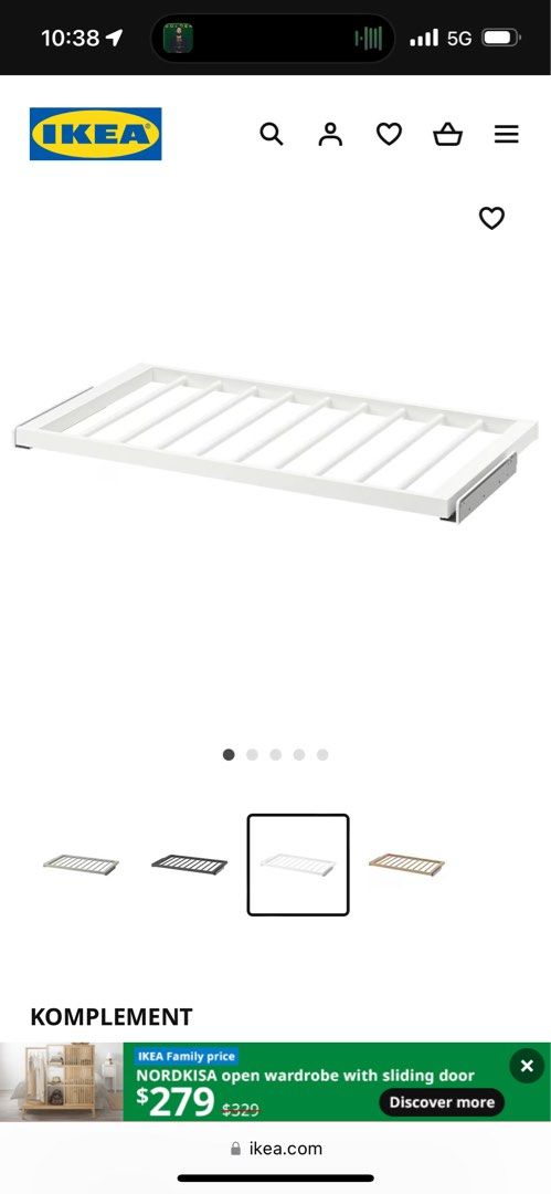 IKEA komplement trouser rack